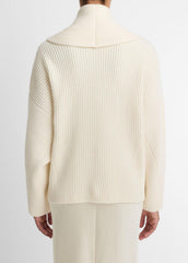 VINCE | Wool-Blend Draped Sweater Coat in Sweaters - OFF WHITE