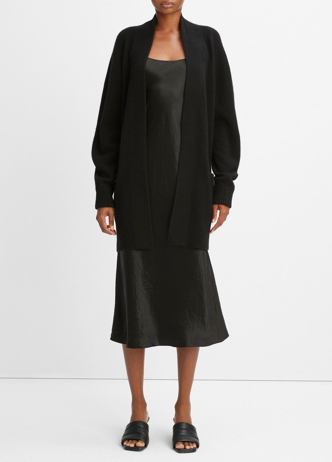 VINCE | Cashmere Open-Front Cardigan in Cardigans - BLACK