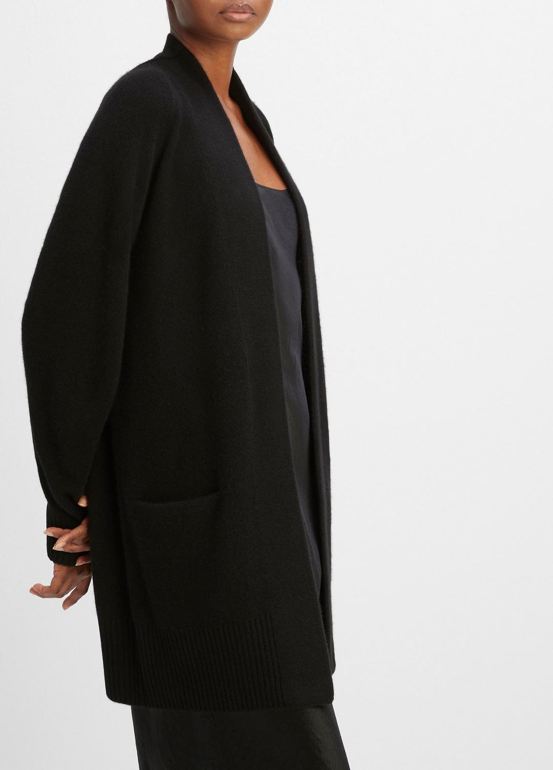 VINCE | Cashmere Open-Front Cardigan in Cardigans - BLACK