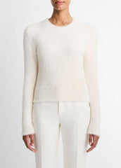 VINCE | Eyelash Crew Neck Sweater in Crew Neck - CHIFFON