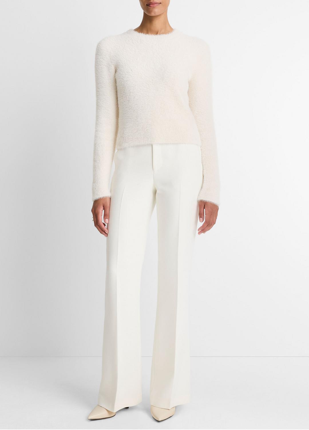 VINCE | Eyelash Crew Neck Sweater in Crew Neck - CHIFFON