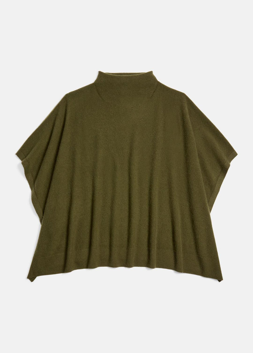 VINCE | Merino Wool-Cashmere Funnel-Neck Poncho in Accessories - HERBA