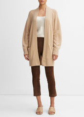 VINCE | Cashmere Open-Front Cardigan in Cardigans - CAMEL