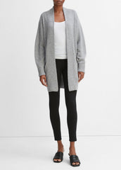 VINCE | Cashmere Open-Front Cardigan in Cardigans - MEDIUM HEATHER GREY