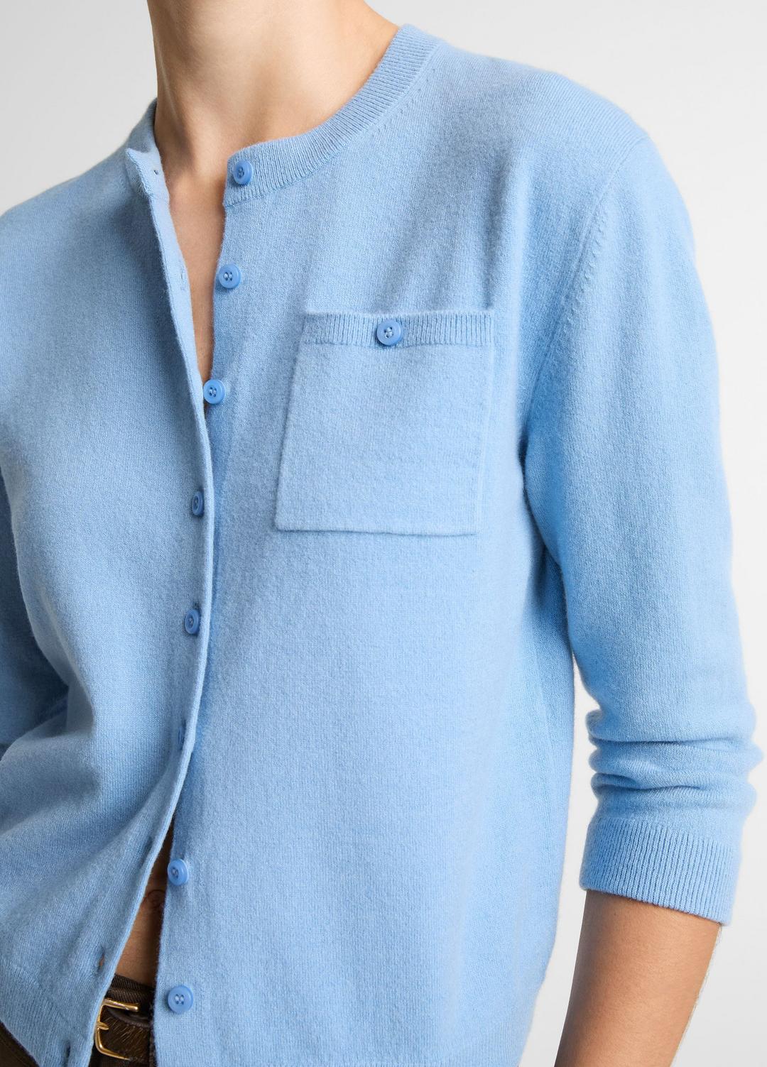 VINCE | Wool & Cashmere-Blend Pocket Cardigan in Cardigans - HYDRA