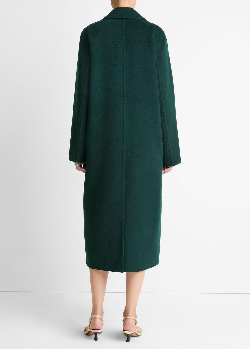 VINCE | Wool-Blend Single-Breasted Coat in Coats - JUNIPER