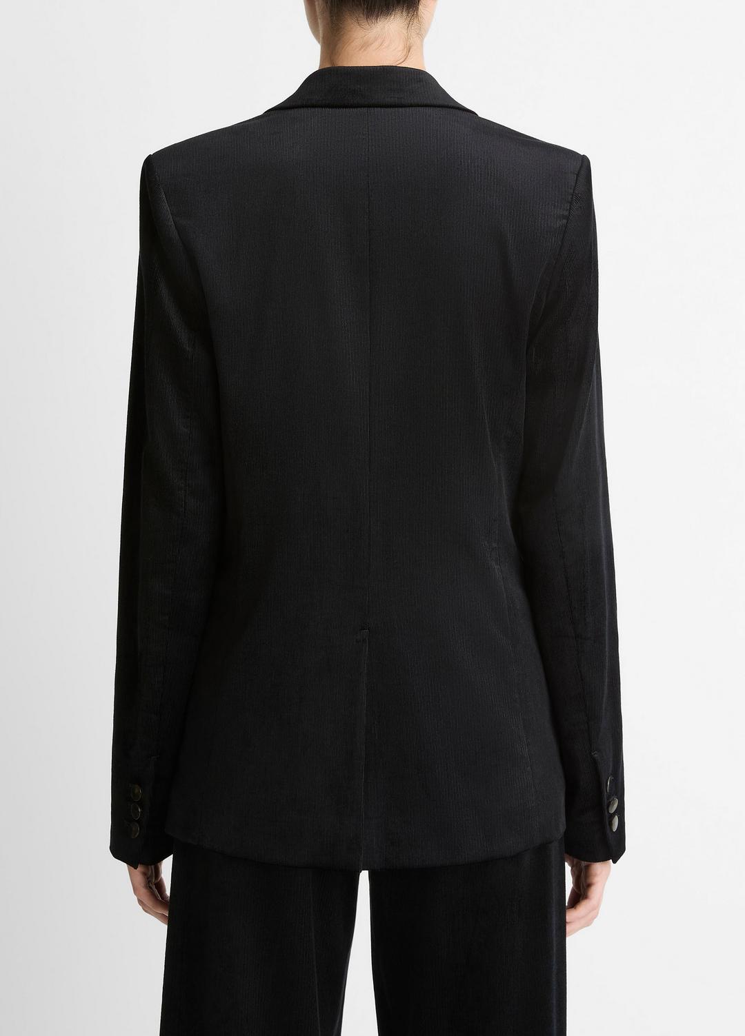 VINCE | Italian Velvet Blazer in Blazers - BLACK