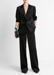 VINCE | Italian Velvet Blazer in Blazers - BLACK