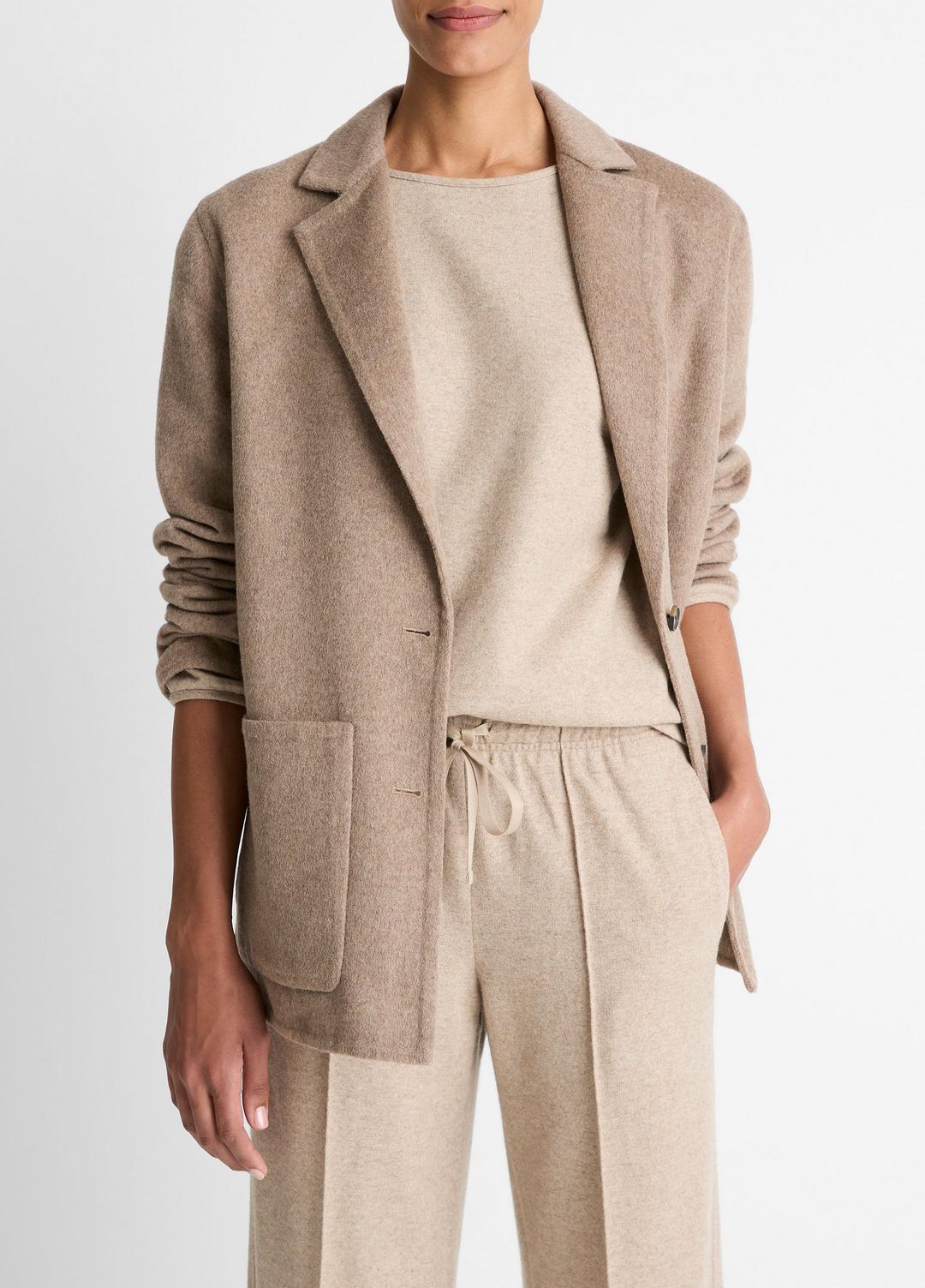 VINCE | Double-Face Wool & Cashmere-Blend Blazer in Blazers - HEATHER DOE
