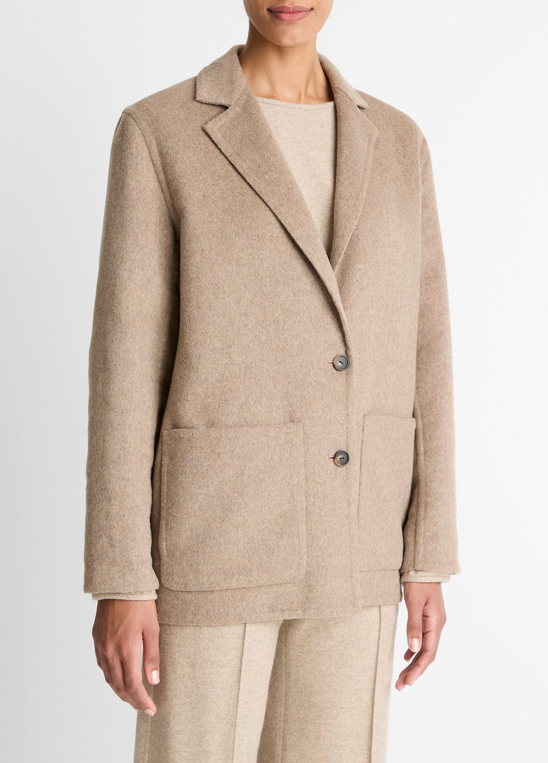 VINCE | Double-Face Wool & Cashmere-Blend Blazer in Blazers - HEATHER DOE