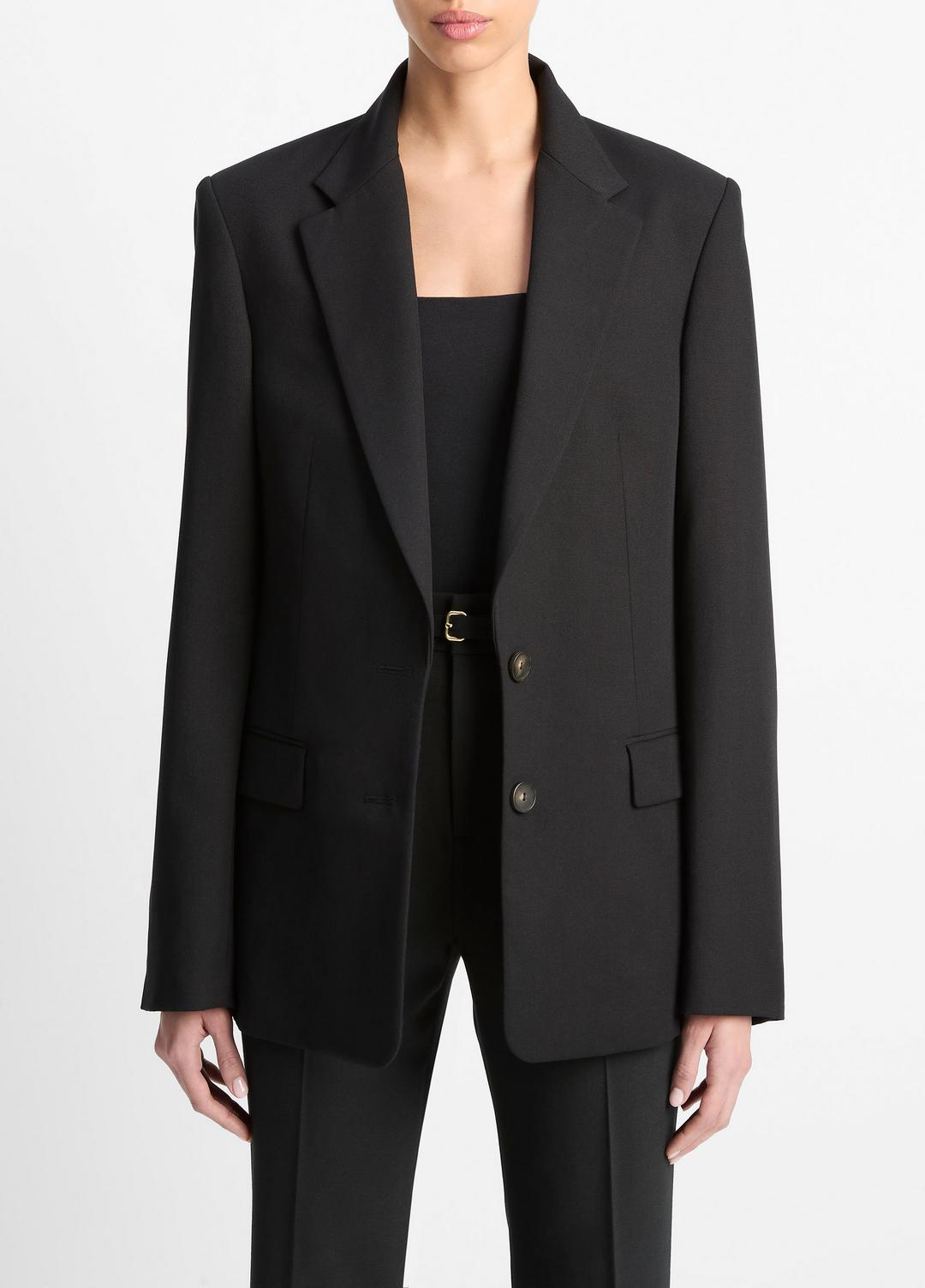 VINCE | Oversized Blazer in Blazers - BLACK