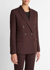 VINCE | Sculptural Tailored Blazer in Blazers - BLACK GRAPE