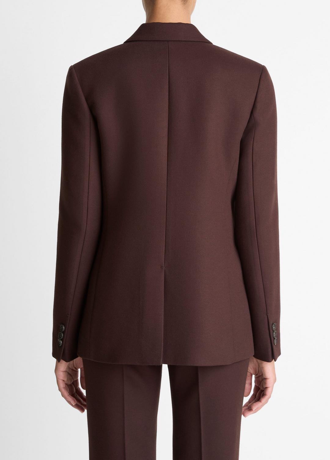 VINCE | Sculptural Tailored Blazer in Blazers - BLACK GRAPE
