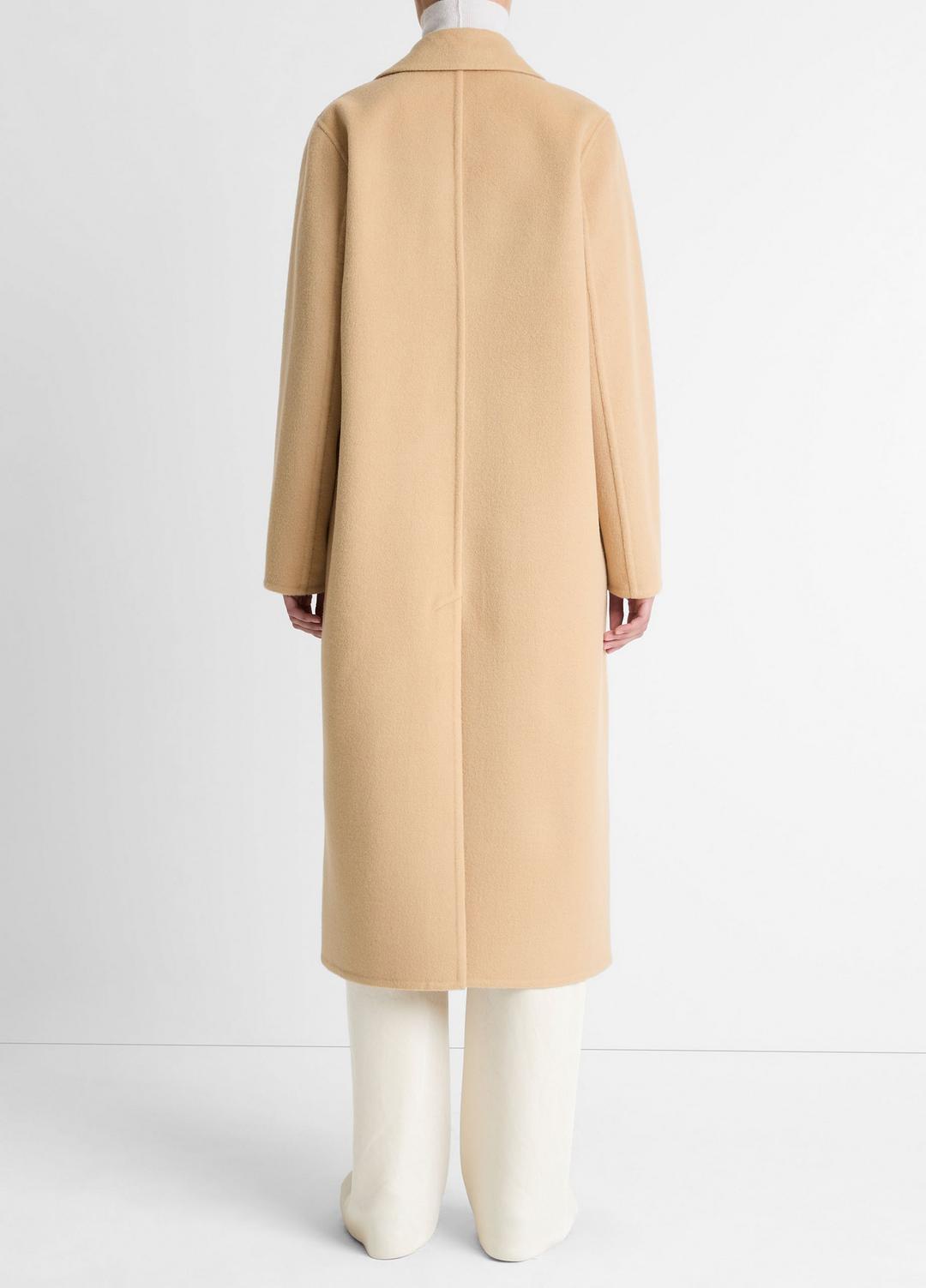 VINCE | Wool-Blend Single-Breasted Coat in Coats - CAMEL