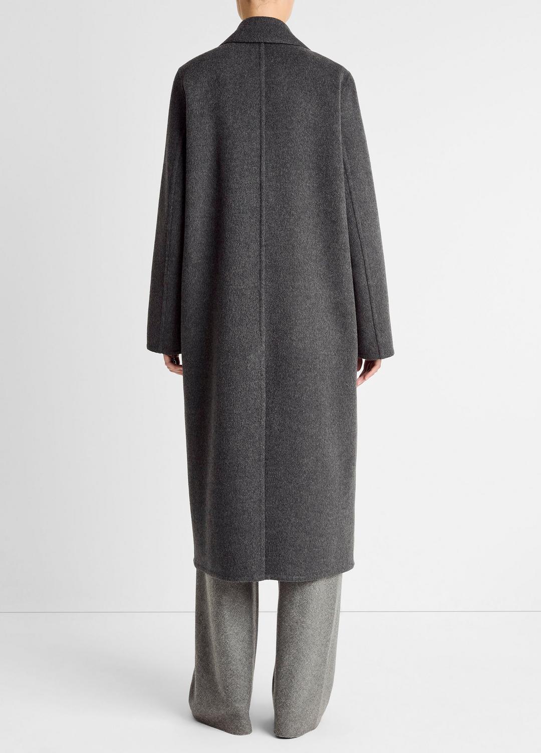 VINCE | Wool-Blend Single-Breasted Coat in Coats - CHARCOAL