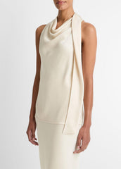 VINCE | Satin Scarf Top in Tank Tops - BONA