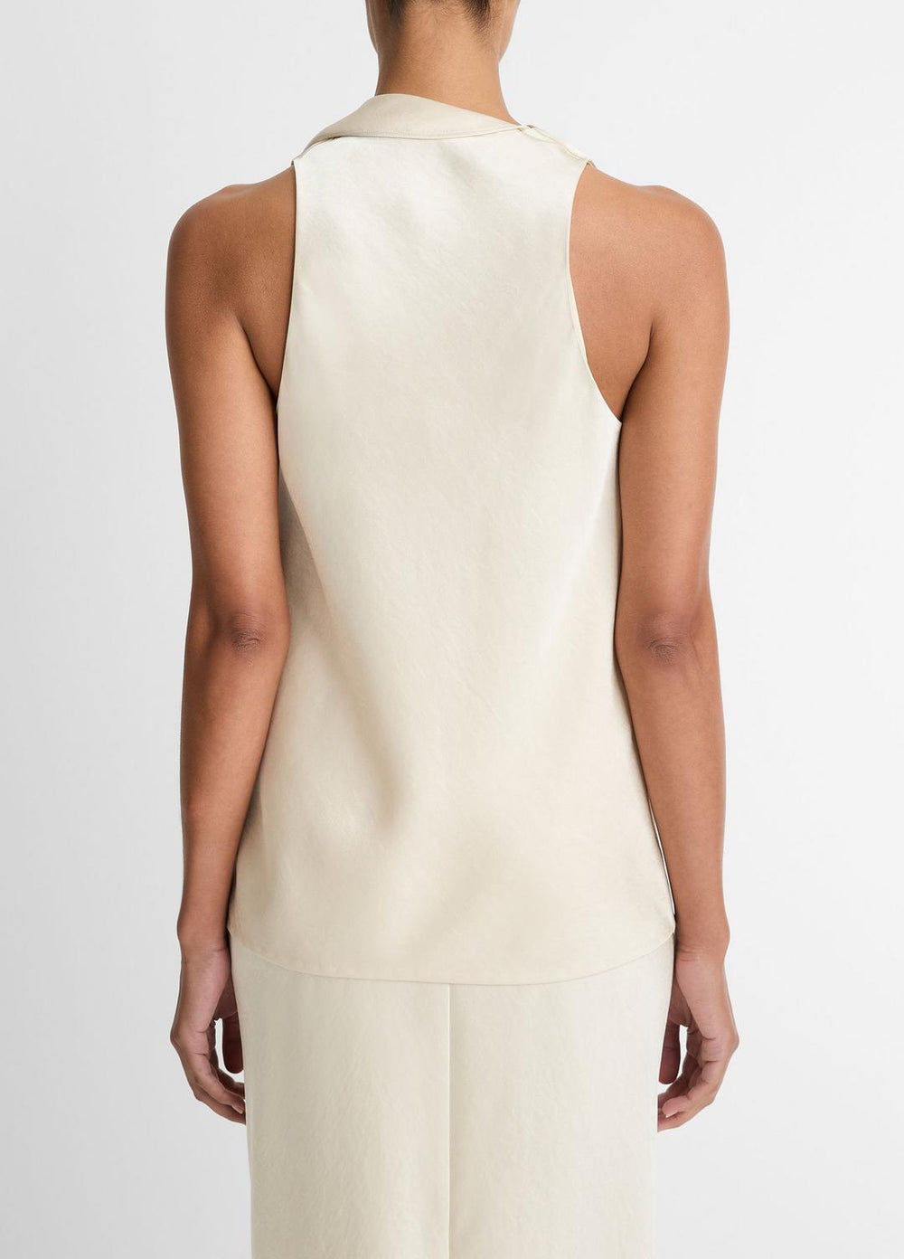 VINCE | Satin Scarf Top in Tank Tops - BONA