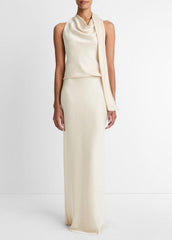 VINCE | Satin Scarf Top in Tank Tops - BONA