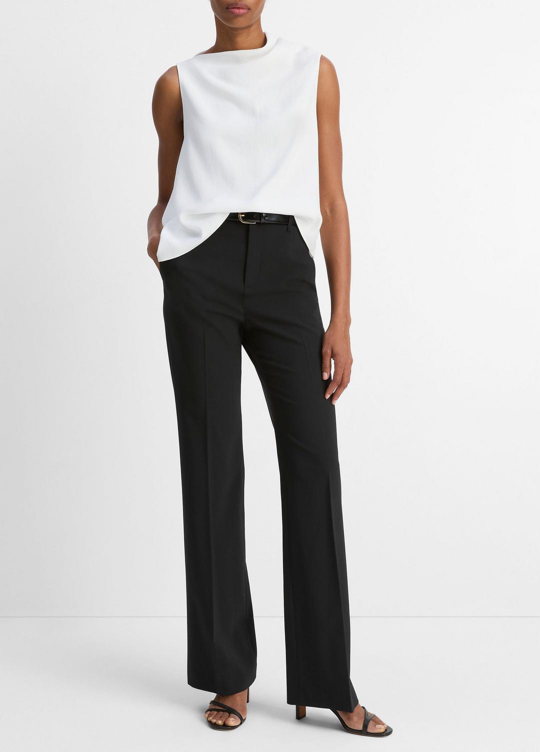 VINCE | Asymmetrical Draped A-Line Top in Tank Tops - OFF WHITE