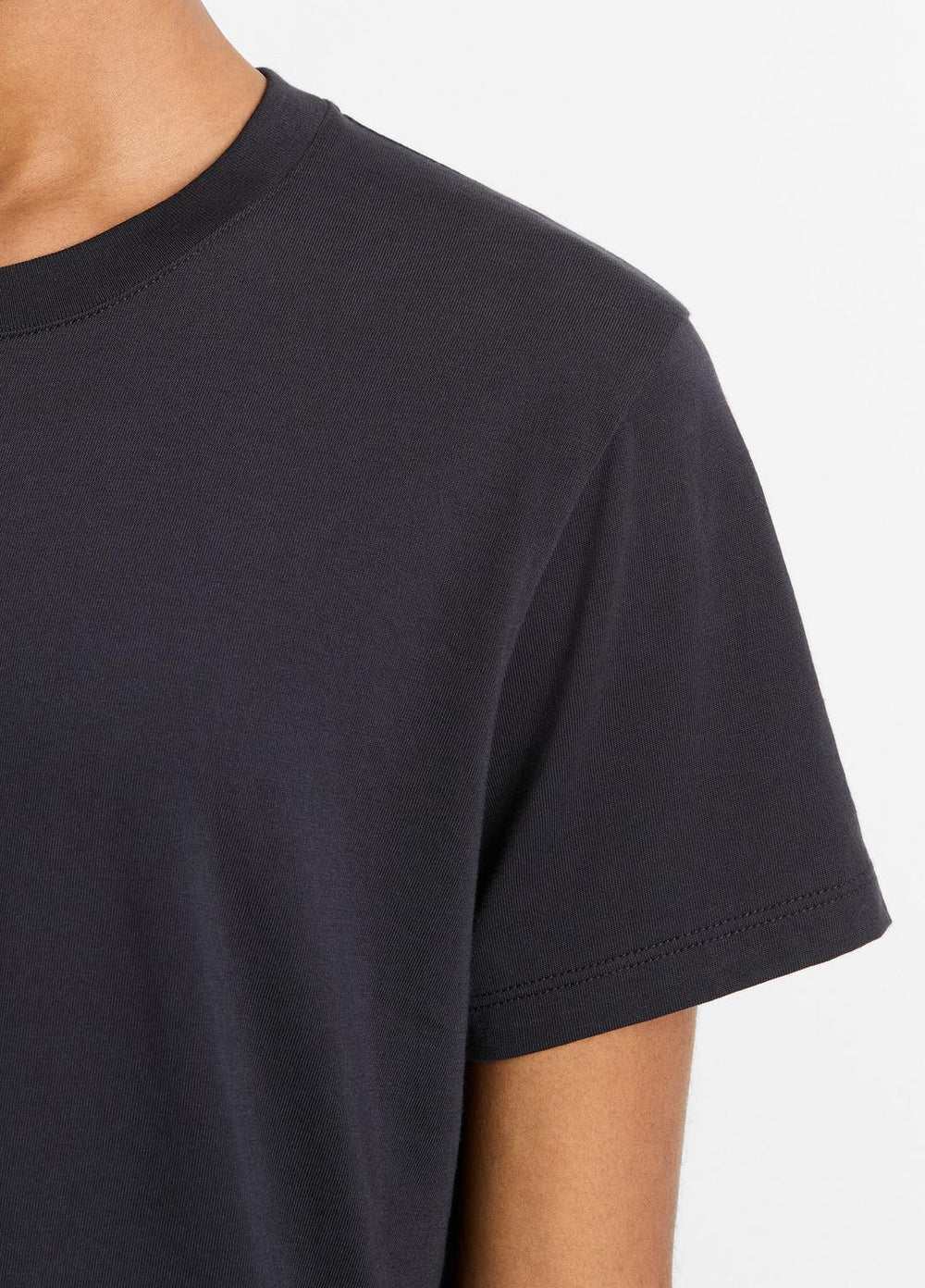 VINCE | Pima Cotton Crew Neck T-Shirt in Short Sleeve - COASTAL BLUE