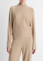 VINCE | Cozy Dolman-Sleeve Mock-Neck Top in Long Sleeve - HEATHER BRUNA