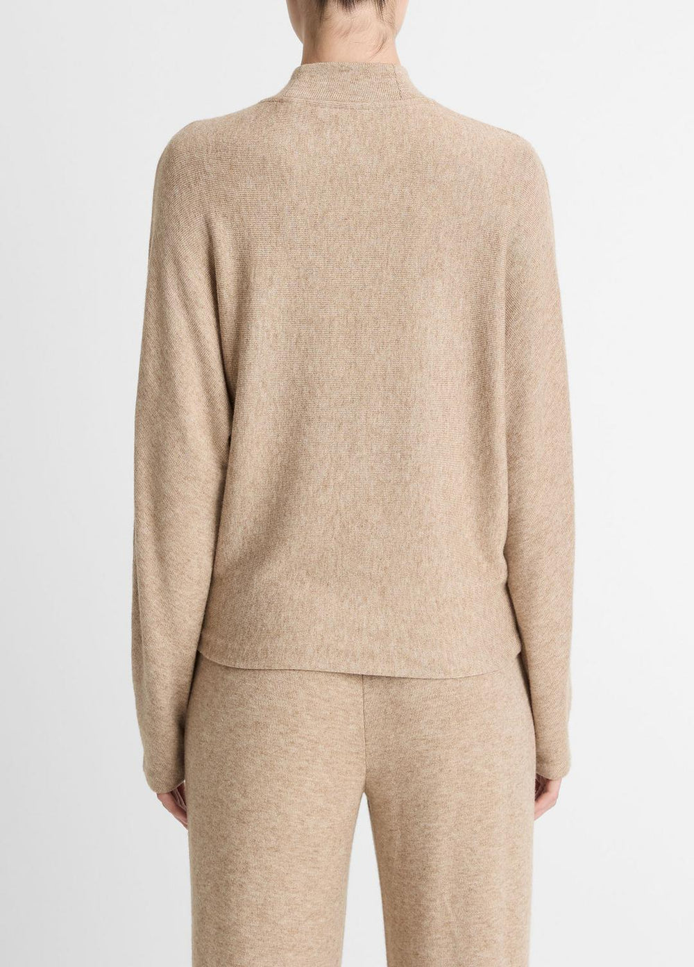 VINCE | Cozy Dolman-Sleeve Mock-Neck Top in Long Sleeve - HEATHER BRUNA