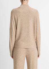 VINCE | Cozy Dolman-Sleeve Mock-Neck Top in Long Sleeve - HEATHER BRUNA