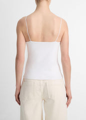 VINCE | Pima Cotton Camisole in Tank Tops - OPTIC WHITE