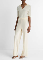 VINCE | Colette High-Rise Fluid Satin Bias Pant in Pants - BONA