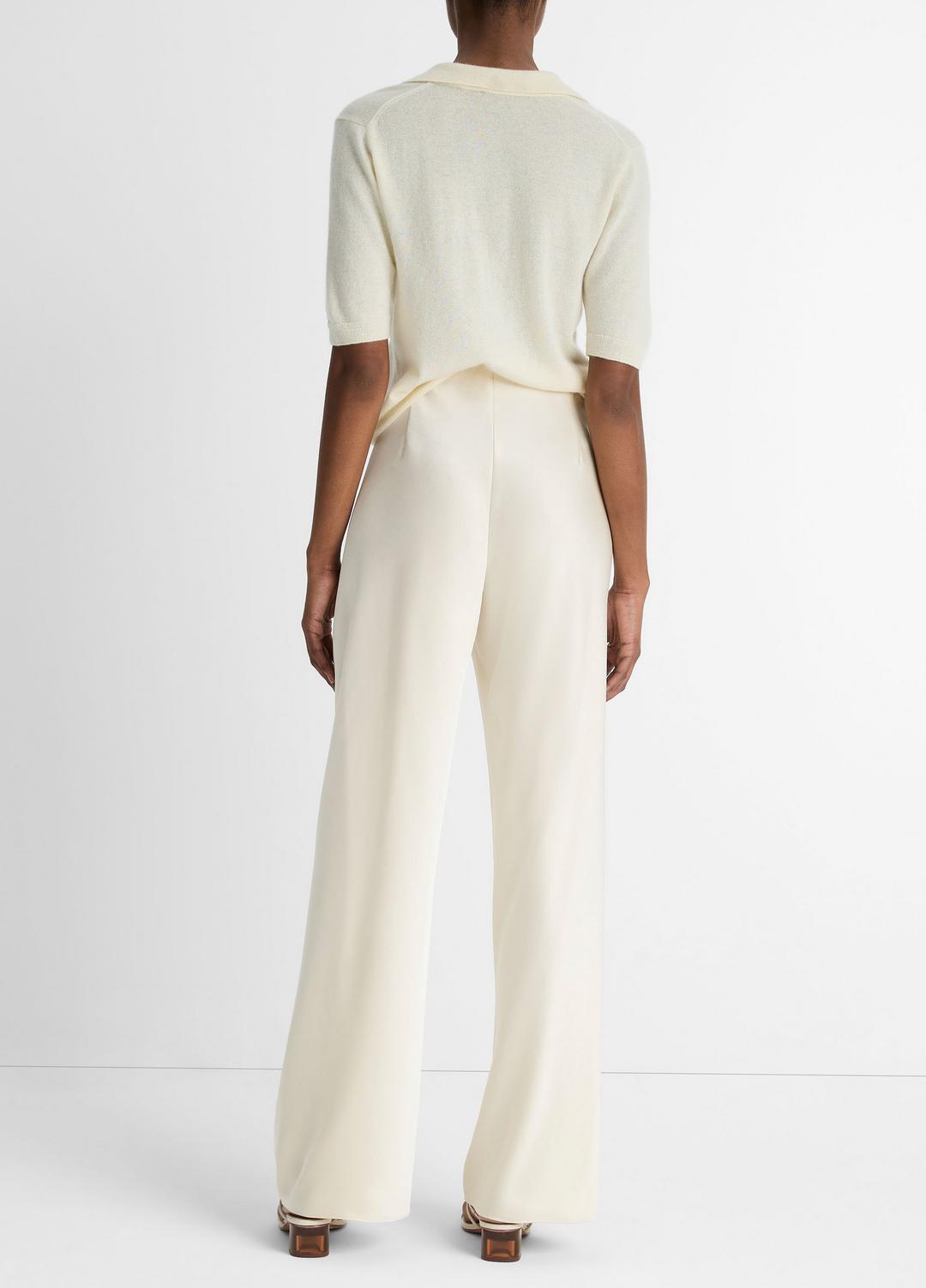 VINCE | Colette High-Rise Fluid Satin Bias Pant in Pants - BONA