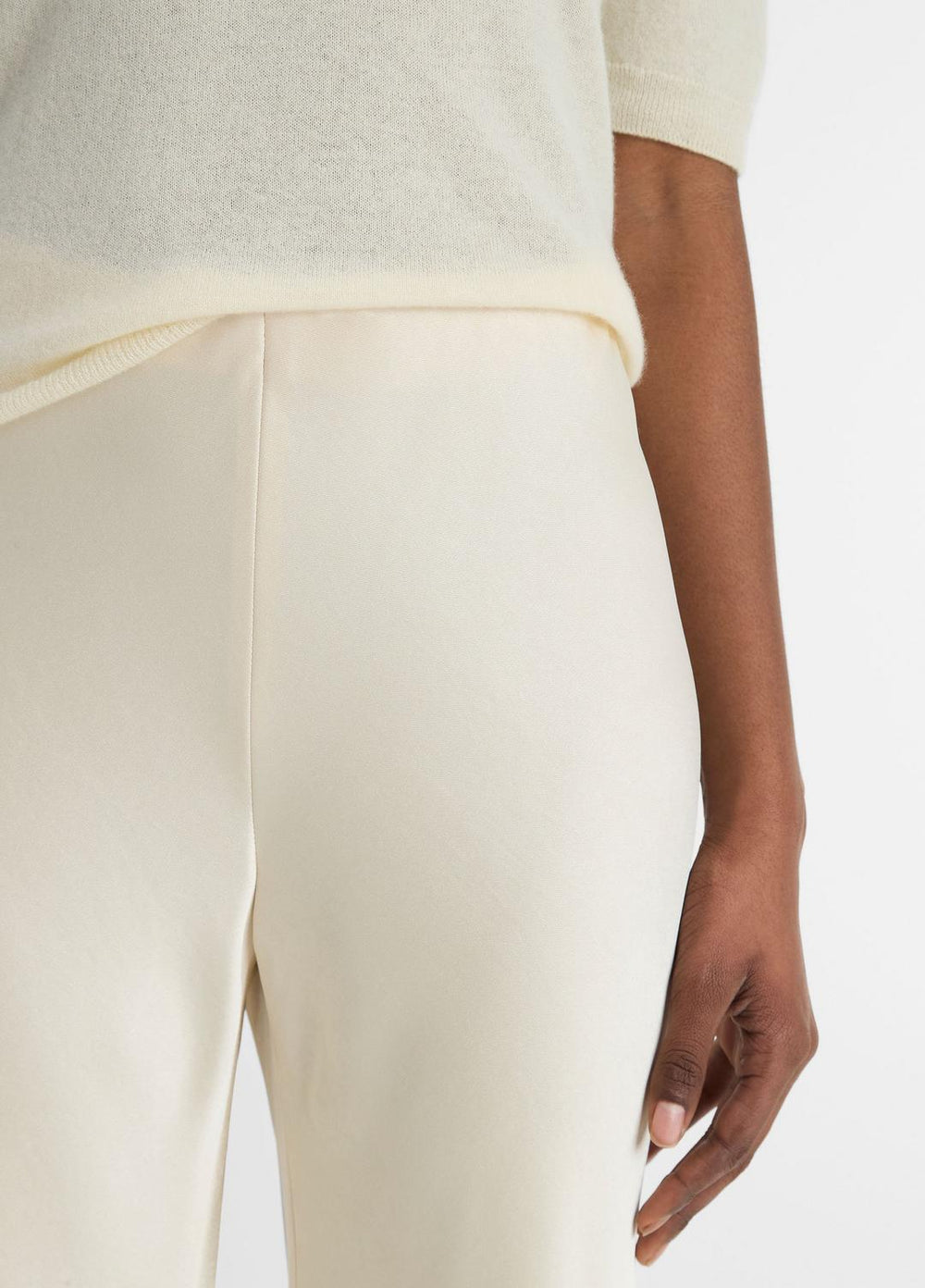 VINCE | Colette High-Rise Fluid Satin Bias Pant in Pants - BONA