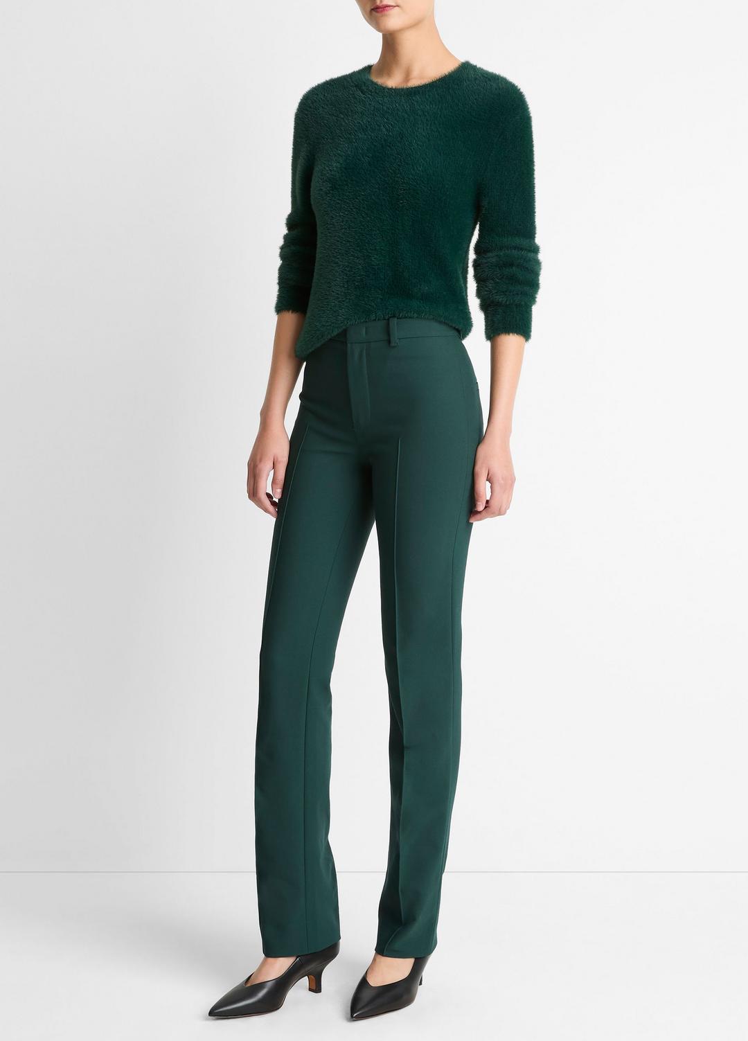 VINCE | Cotton-Blend Slim Cigarette Pant in Trousers - JUNIPER