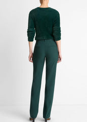 VINCE | Cotton-Blend Slim Cigarette Pant in Trousers - JUNIPER