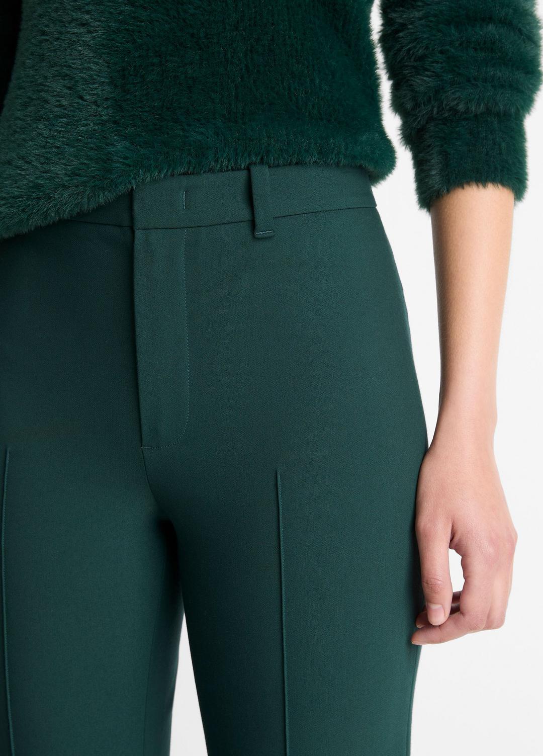 VINCE | Cotton-Blend Slim Cigarette Pant in Trousers - JUNIPER