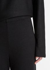 VINCE | Cozy Wide-Leg Pant in Wide Leg - BLACK