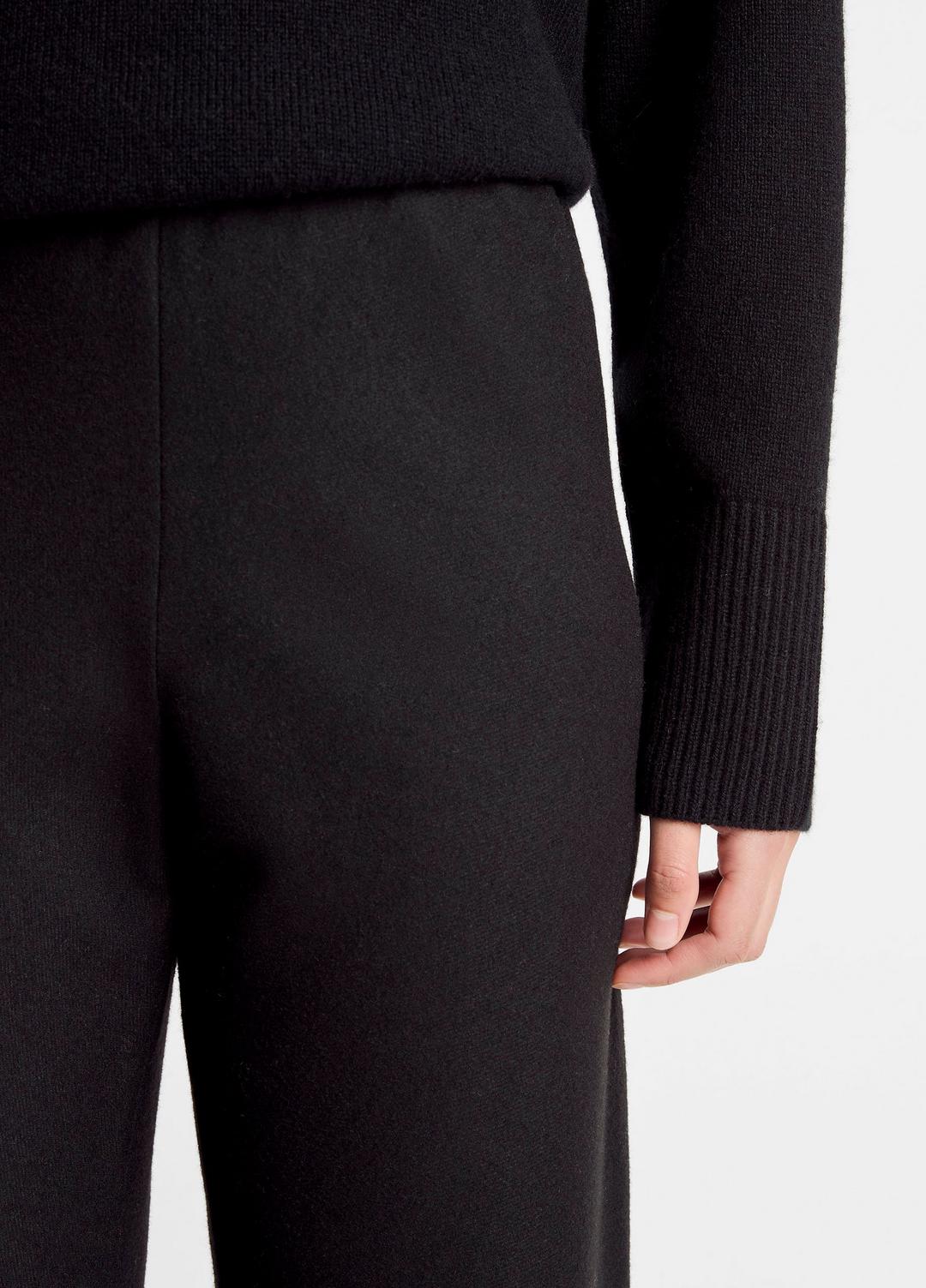 VINCE | Italian Wool-Blend High-Waist Bias Pant in Trousers - BLACK