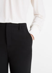 VINCE | Mid-Rise Tailored Flare Pant in Trousers - BLACK