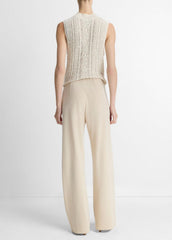 VINCE | Colette High-Rise Crepe Bias Pant in Trousers - SHELL