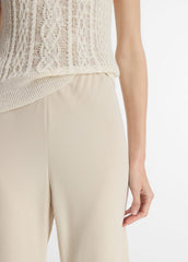 VINCE | Colette High-Rise Crepe Bias Pant in Trousers - SHELL