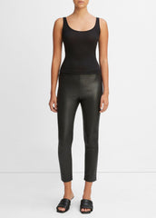 VINCE | Leather Legging in Leggings - BLACK