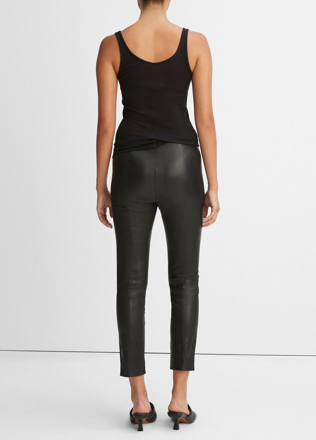 VINCE | Leather Legging in Leggings - BLACK