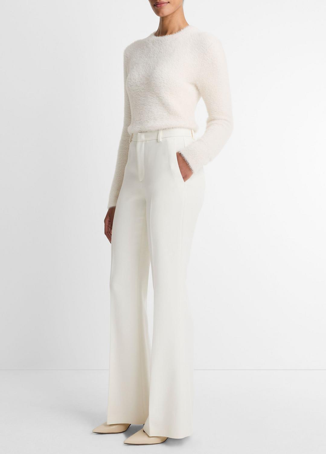 VINCE | Sculptural Flare Trouser in Trousers - OFF WHITE