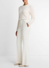 VINCE | Sculptural Flare Trouser in Trousers - OFF WHITE