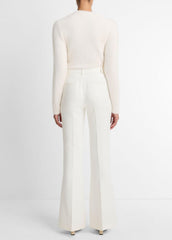 VINCE | Sculptural Flare Trouser in Trousers - OFF WHITE