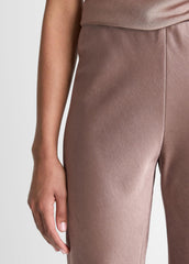 VINCE | Colette High-Rise Fluid Satin Bias Pant in Trousers - MAUVE LILAC