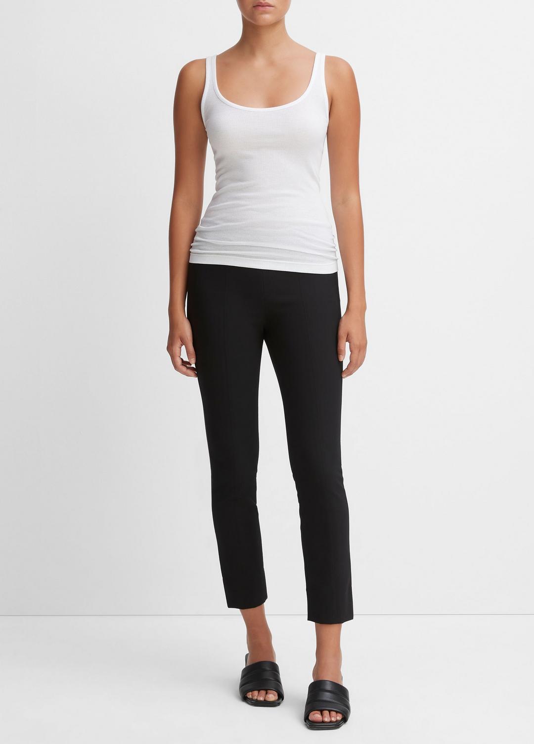VINCE | Women's Stitch Front Seam Ponte Legging - BLACK