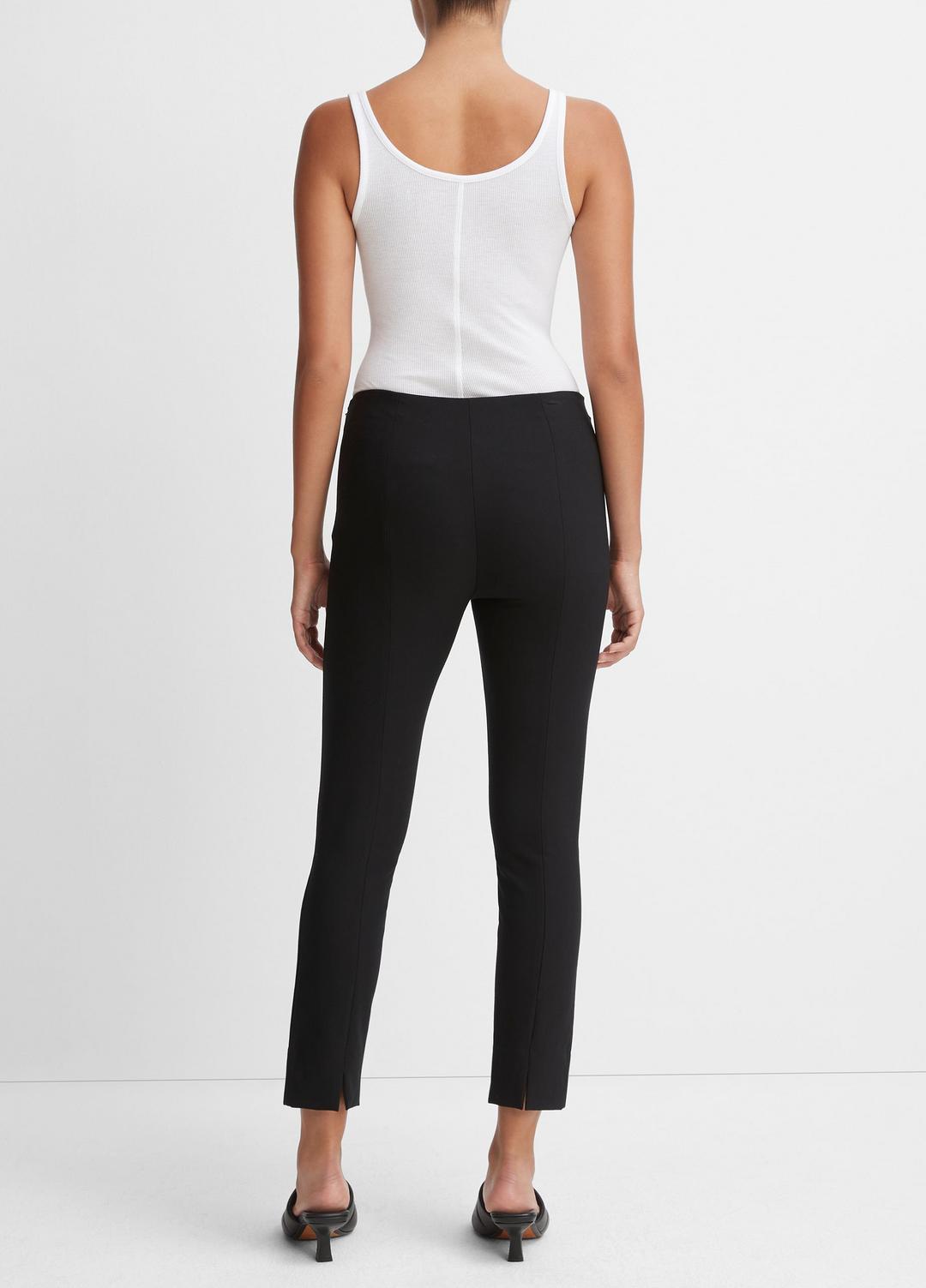 VINCE | Women's Stitch Front Seam Ponte Legging - BLACK