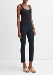 VINCE | Women's Stitch Front Seam Ponte Legging - COASTAL BLUE