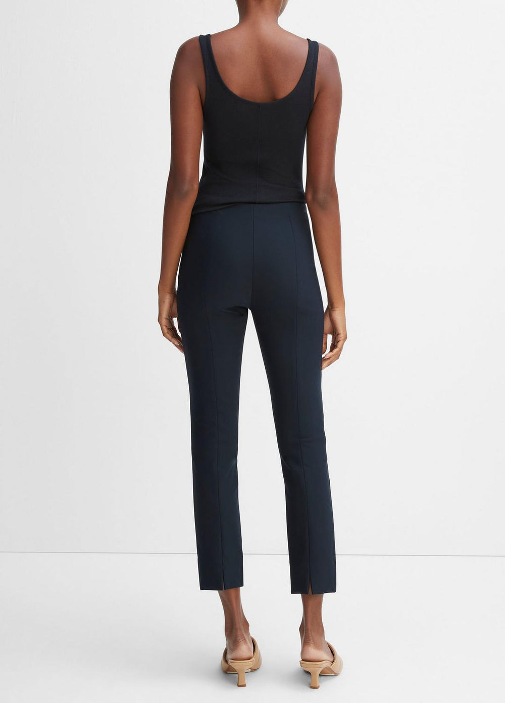 VINCE | Women's Stitch Front Seam Ponte Legging - COASTAL BLUE