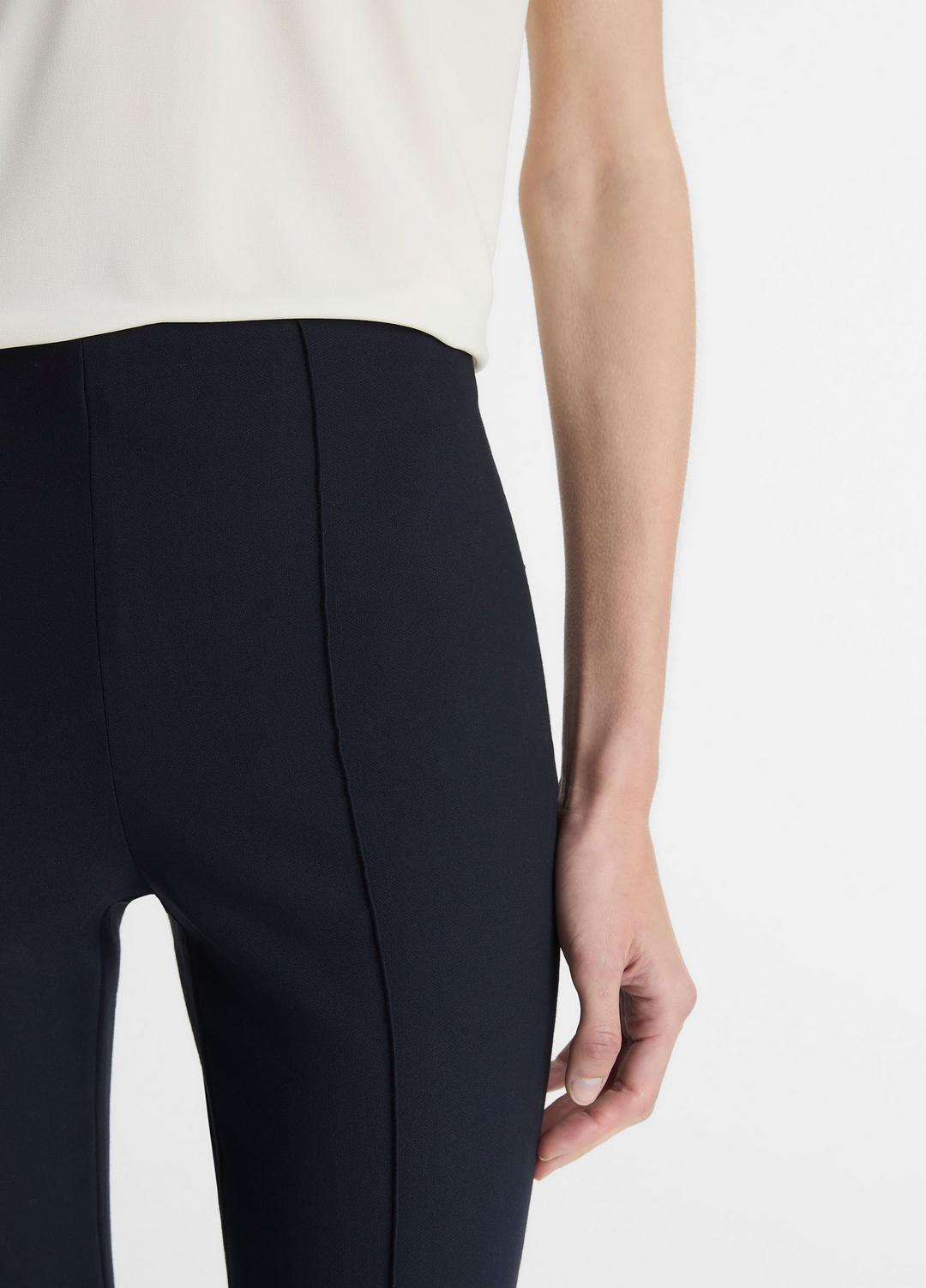 VINCE | Niki Mid-Rise Pintuck Crop Flare Pant in Pants - COASTAL BLUE